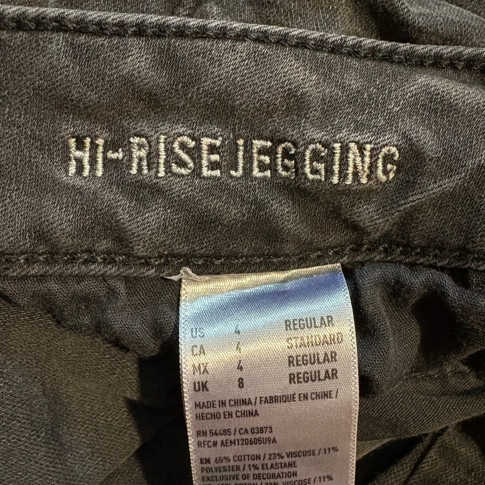 American Eagle Outfitters Women's Black Jeggings Size US 4 Regular - Picture 4 of 11